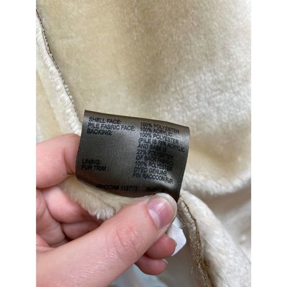 Wilson’s Leather Brown Shearling Coat with Real Fox Fur Trim, size M - NWOT - Picture 7 of 7